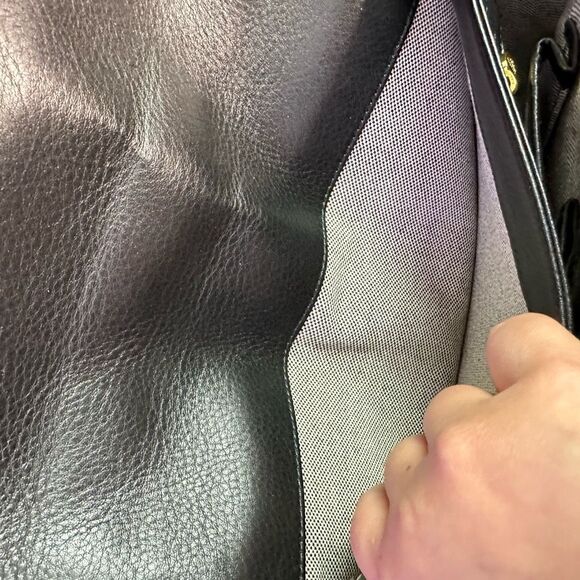 MCM Calfhair Zebra print Calf Skin Visetos Little Veronika Satchel Black Crossbo - Picture 14 of 16